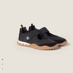 Women’s Nib MuiMui Black and Brown Athletic Shoe 39